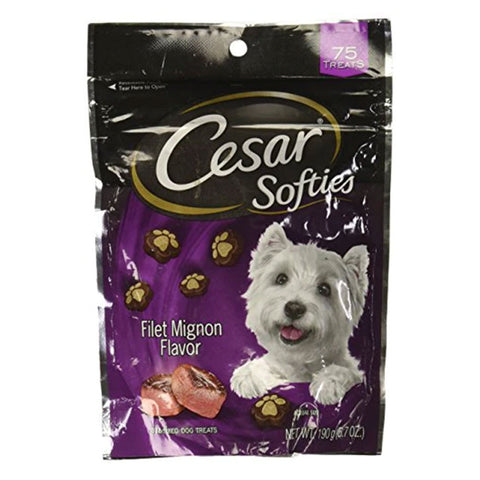 Cesar Softies Dog Treat - Filet Mignon - 6.7 oz