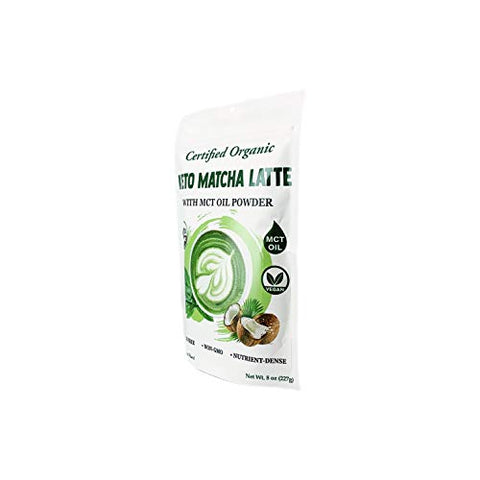 Cherie Sweet Heart Organic Keto Matcha Latte, MCT Oil, Coconut Milk Powder, Pure Clean Energy (8 oz)