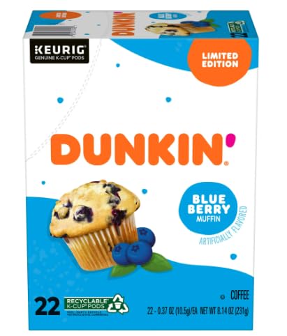 Dunkin' Blueberry Muffin K Cup Pods 22 Ct