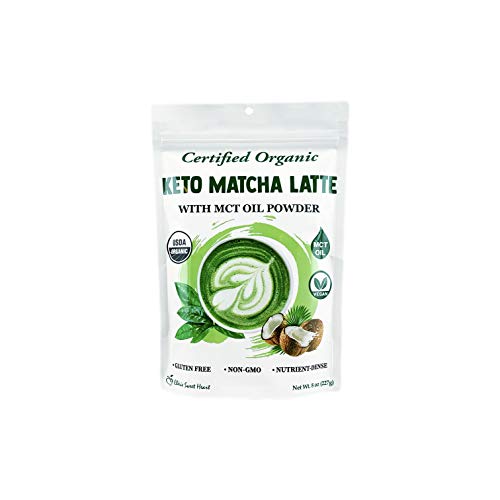 Cherie Sweet Heart Organic Keto Matcha Latte, MCT Oil, Coconut Milk Powder, Pure Clean Energy (8 oz)