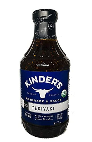 Kinder's Organic Teriyaki Marinade & Dipping Sauce 30 oz. (850g), Pack of 3