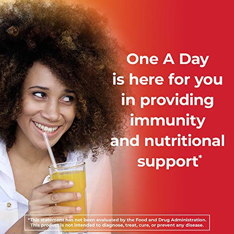 One A Day Adult Triple Immune Support* Complete Multivitamin, Supplement with Vitamins C, Vitamin D, & Zinc, 100 Count