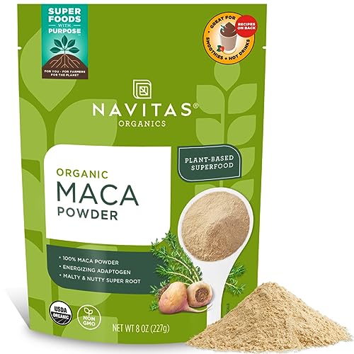 Navitas Organics Maca Powder, 8 oz. Bag, 45 Servings — Organic, Non-GMO, Low Temp-Dried Gluten-Free